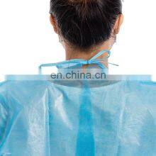40Gsm PP PE Waterproof Disposable Non Woven Isolation Gown thumbnail-5