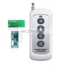 433mhz Remote + Receiver Module Transmitter and Module Receiver Rf Remote Control Module Kit