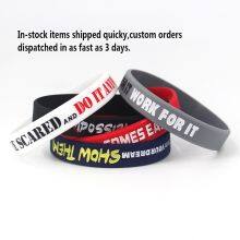 Factory Price in Stock Motivational Embossed Silicone Wristband Sport High Quality NOTHING COMES EASY Games Silicone Bracelet thumbnail-4