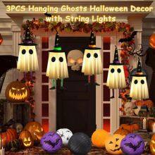 Factory-Supplied LED Ghost Hangers - Witch Hat Design for Halloween Wholesale thumbnail-5