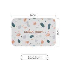 Sheenyoo Terrazzo Pattern OEM ODM Diatomite Stone Bath Mat Set thumbnail-3