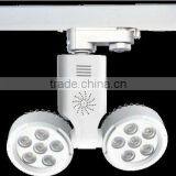 3years Warranty 6X1W+6X1W LED Double Head Spot Light for 4 Wire Track With LED Chips and Driver thumbnail-1