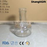 Home Decor 200ml Clear Glass Vase with Long Neck