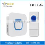 Forrinx Wireless Doorbell Strong Blue LED Light Flashing 52 Rings 300M Range Waterproof IP55 Push Button with Name Plate