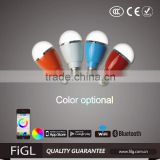 multicolor LED Smart Lighting bulb7w with bluetooth wireless control