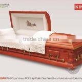 RED CEDAR Coffins to Assemble China Low Price Product Wood Casket thumbnail-1