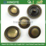 2015 New Arrival 25mm Fashion Antique Brass Metal Shank Button for Coats-M1666 thumbnail-4