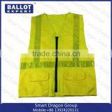 China Factory Wholesale Mesh Polyester Fluorescent Fabrics Reflective Safety Clothing