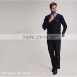 High Quality Mens Winter Knitted Black Sweater Work Wear Security Guard Uniform thumbnail-5