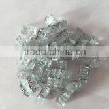 White Reflective Fire Pit Glass With Gray Side