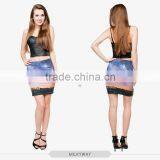 Sexy Hot Women World Map Beach Girls Tight Mini Skirt High Quality 3d Digital Full Print Custom Hot Sale Tube Stretchy Skirt thumbnail-3