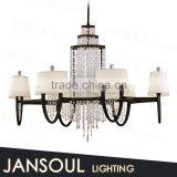 Vintage Pendant Lighting Large Wrought Iron Chandelier Antique Black Crystal Chandelier Industrial Chandeliers for Sale thumbnail-1