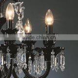 12 Bulbs Modern Black Crystal Chandelier for Dining Room thumbnail-4