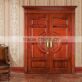 2015 New Design European Style Solid Wooden Entrance Security Door