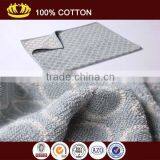 100% Cotton Yarn Dyed Circles Jacquard Elegant Face Towel