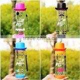New Fashion Small Person Face Portable Clear Sport Plastic Water Cup thumbnail-2