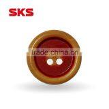 New Design 4-holes Natural Painted Wooden Buttons With High Quality for Clothing