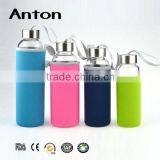 350-500ml Wholesale Cheap Portable High Borosilicate Tall Glass Cups With Lid thumbnail-1