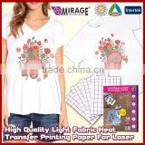 High Quality Light Fabric Heat Transfer Printing Paper For Laser
