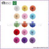 Handmade Wedding / Birthday / Party Decoration Tissue Paper Fan Quality Choice
