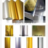 Roll sized Silk gold/silver inkjet film, Inkjet metallic film (for inkjet printing,PET material,125um)