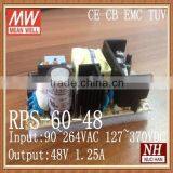 Mean Well RPS-60-48 60W 48V Medical Power Supply Open Frame Power Supply 60w