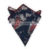 Custom Linen Hunter Paisley Pocket Square thumbnail-1