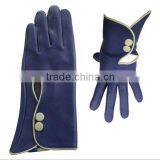 Unique Design Navy Blue Trend Ladies Fashion Gloves