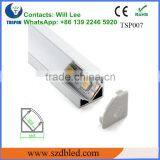 Alloy 6063 Series Aluminum Led Profile PC Cover Clear/frosted/milky thumbnail-3