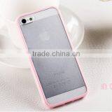 For iPhone 5/5s/5c Color line plastic case transparent clear case for iphone 5