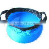 Blue Portable 5L Outdoor Foldable Folding Camping Basin Washbasin Wash Bag