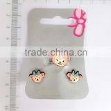 Cute Acrylic Micky Mouse Earring and Ring Set for Children thumbnail-2