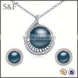 NEW Fashion African Beads Dubai Gold Jewelry Pearl Set