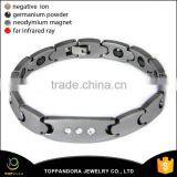 Mens Black Tungsten Magnetic Ceramic Bracelet With Energy Magnetic and CZ Bracelet Magnetic Tungsten Bracelet thumbnail-3