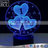 Colorful I Love You Decorative 3D Desk Lamp Acrylic Night Light thumbnail-4