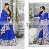 Prudent Red Georgettes Designers Saree/buy Online Designer Sarees thumbnail-3