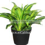 Potted Artificial Leaves Bonsai