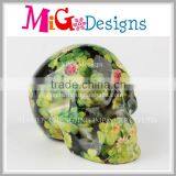 Garden Style Pattern Ceramic Skull SP Shaker OEM