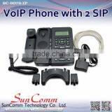 SC-9076-PE for Office Use IP Phone Desktop With PoE 2 SIP Account