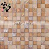 SMP33 Iridescent Glass Mosaic Tile Elegant Color Mixed Mosaic Bathroom Wall Crystal Mosaic