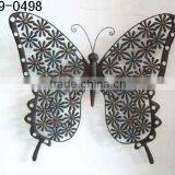 XY09-0498 wrought iron butterfly handmade for home garden outdoor patio metal crafts wall decorations wholesale