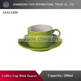 Wholesale ceramic coffee cup and saucer