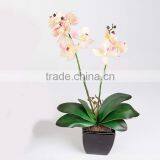 Succulent Plants Tropical Plants Artificial Succulent Plants With Pot, Pink Artificial Orchid Potted Plant