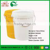 Yellow Plastic Bucket 30L for Construction thumbnail-5