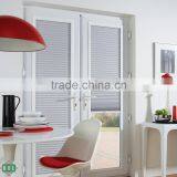 PVC Side Hung Door for Kitchen, Double Sash, Clear Glass With Blind