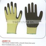 pvc dotted working glove/nutrile coated gloves