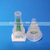 Disposable insulin safety pen needle