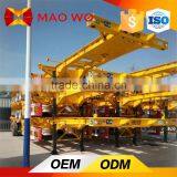 China Manufacturer 3 Axle 40ft Flatbed Container Trailer thumbnail-1