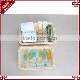 High Quality Plastic Rattan Rectangle Shape Widely Use Food Basket Suit thumbnail-4