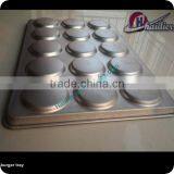 One-stage Molding15 Grooves Customized Bread Baking Teflon Non-Stick Coated Hamburger Bun Tray thumbnail-4
